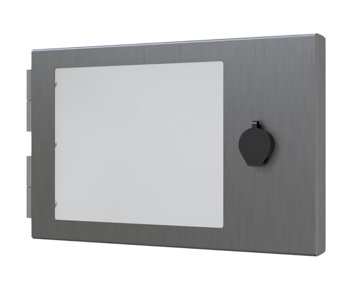 316 Stainless Steel IP4X Protection Cover, to fit 10inch HMI, with viewing window (made to order) - POA