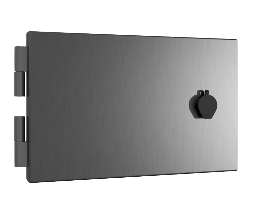 316 Stainless Steel IP4X Protection Cover, to fit 10inch HMI, without window (made to order) - POA
