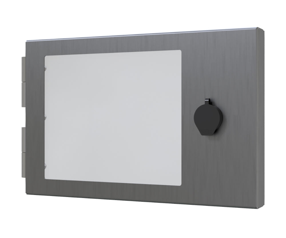 316 Stainless Steel IP4X Protection Cover, to fit 7inch HMI, with viewing window (made to order)