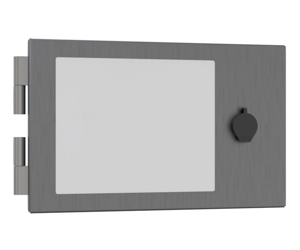316 Stainless Steel IP4X Protection Cover, to fit 7inch HMI, with viewing window (made to order)