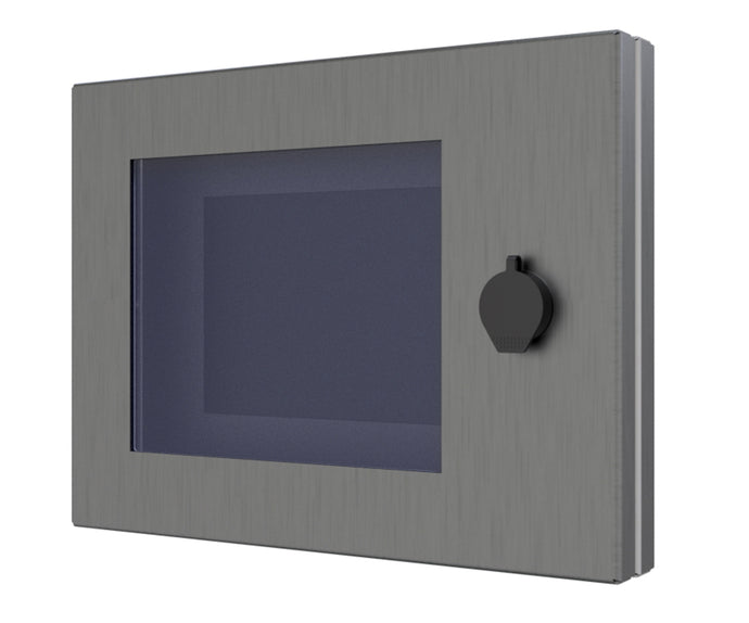 316 Stainless Steel IP66 Protection Cover, to fit 10inch HMI, with viewing window (made to order) - POA