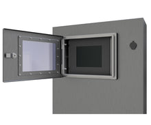 Load image into Gallery viewer, 316 Stainless Steel IP66 Protection Cover, to fit 12inch HMI, with viewing window (made to order) - POA
