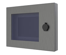 Load image into Gallery viewer, 316 Stainless Steel IP66 Protection Cover, to fit 7inch HMI, with viewing window (made to order) - POA
