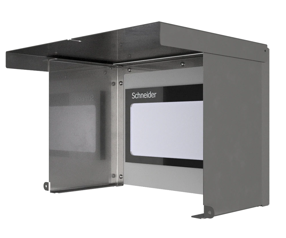 316 Stainless Steel Sunshield Hinged Cover to Fit 170Hx170W HMI - POA