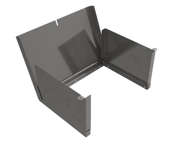 316 Stainless Steel Sunshield Hinged Cover to Fit 170x170 HMI - POA