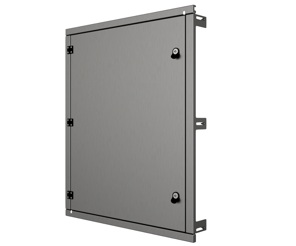 316 1.5mm SS Escutcheon - IP3X, to fit 1000Hx600W enclosure (made to order) - POA