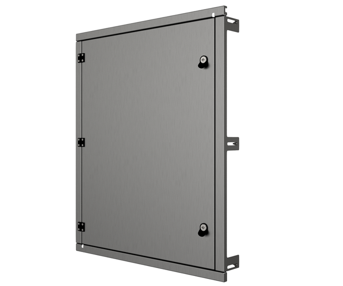 316 1.5mm SS Escutcheon - IP3X, to fit 1200Hx600W enclosure (made to order) - POA