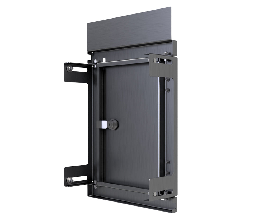 316 1.5mm SS Escutcheon - IP3X, to fit 600Hx400W Sloping Roof Enclosure (made to order) - POA