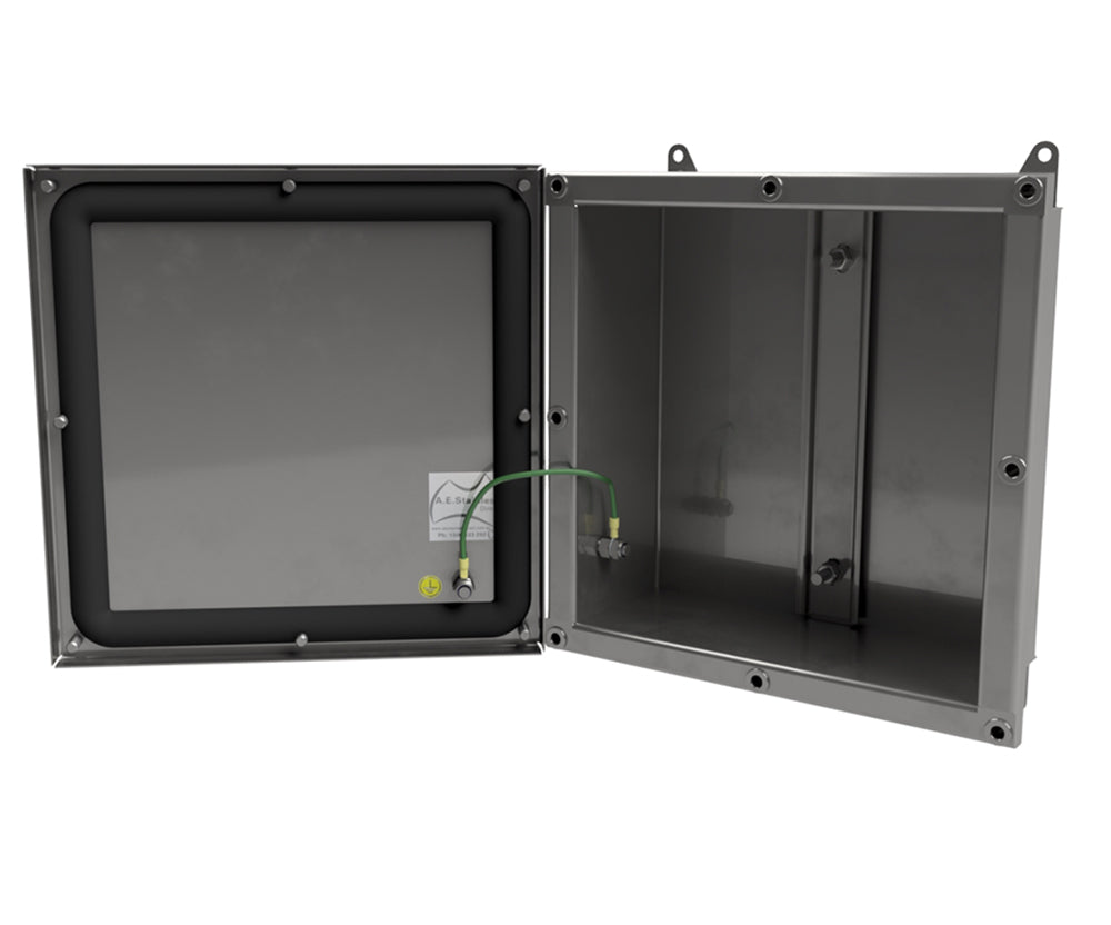 316L Stainless Steel IP67 Enclosure 215Hx215Wx85D (E4 Size) - 1.2mm