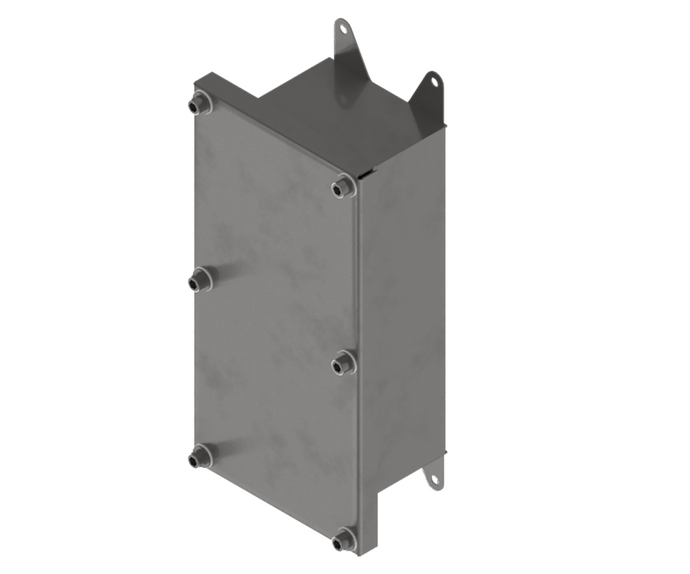 316L Stainless Steel IP67 Enclosure 215Hx90Wx85D (E2 Size) - 1.2mm