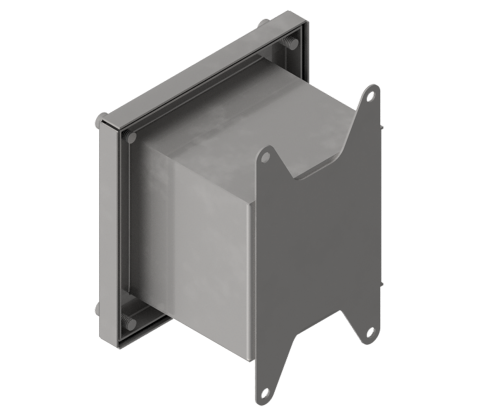 316L Stainless Steel IP67 Enclosure 93Hx93Wx85D (E1 Size) - 1.2mm