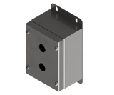 316L Stainless Steel Pushbutton Station 160Hx120Wx90D (2x 22.5mm Hole2)