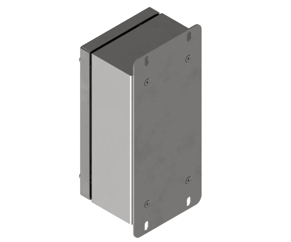 316L Stainless Steel Pushbutton Station 220Hx120Wx90D (3x 22.5mm Holes)