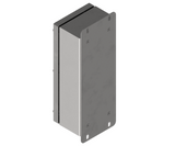 316L Stainless Steel Pushbutton Station 280Hx120Wx90D (4 Hole) with Blank Lid