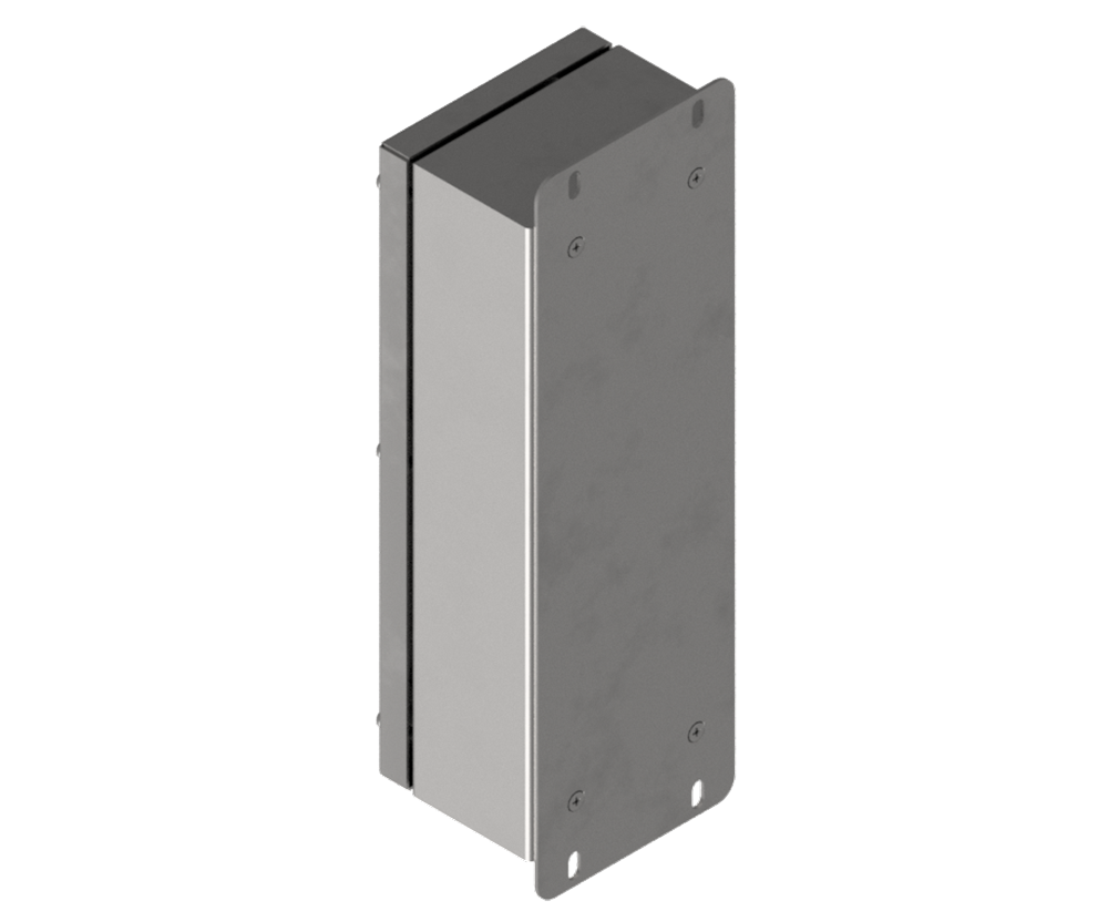 316L Stainless Steel Pushbutton Station 320Hx120Wx90D (5 Hole) with Blank Lid