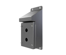 Load image into Gallery viewer, 316L SS Sloping Roof Pushbutton Station 160Hx120Wx90D (2 Hole)
