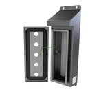 316L SS Sloping Roof Pushbutton Station 320Hx120Wx90D (5 Hole)
