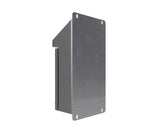 316L SS Sloping Roof Pushbutton Station 220Hx180Wx90D (6 Hole) with Blank Lid