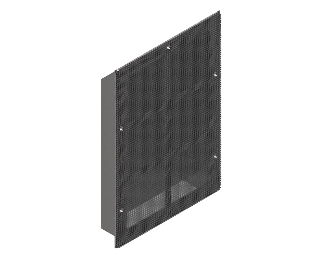 316L SS Vermin/Insect Mesh to Fit External Flange Vent Hood - 400Hx300Wx50D