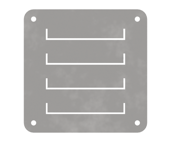 316L Stainless Steel 125 x 125mm Louver Vent Kit