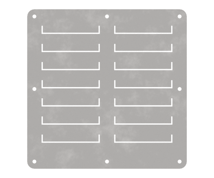 316L Stainless Steel 220 x 220mm Louver Vent Kit