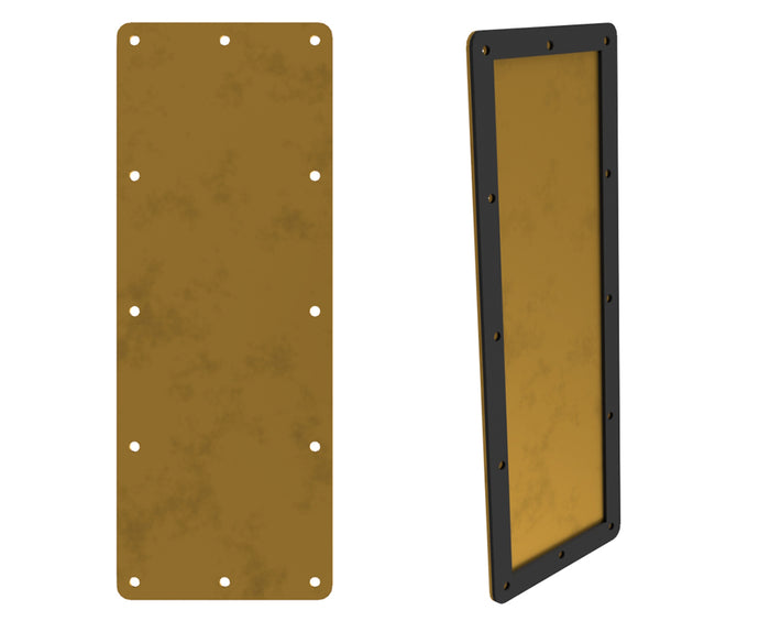 Gland Plate, with seal - 400x150mm 3mm Brass