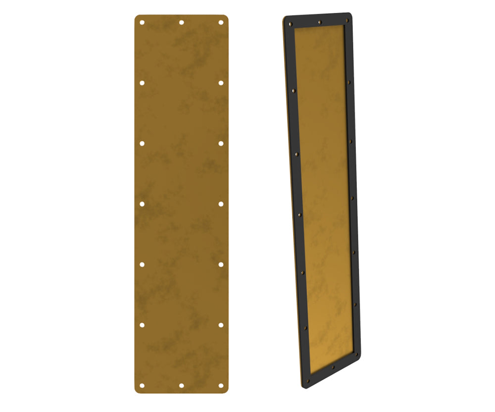 Gland Plate, with seal - 600Wx150D 3mm Brass