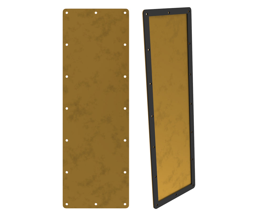 Gland Plate, with seal - 600Wx200D 3mm Brass