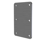 Gland Plate, with seal - 150Wx100D 1.5mm 316 Stainless Steel (made to order) - POA