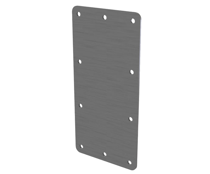 Gland Plate, with seal - 250x120mm 5mm Aluminium