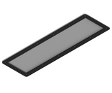 Gland Plate, with seal - 300Wx150D 1.5mm 316 Stainless Steel (made to order) - POA