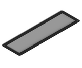 Gland Plate, with seal - 500Wx200D 5mm Aluminium