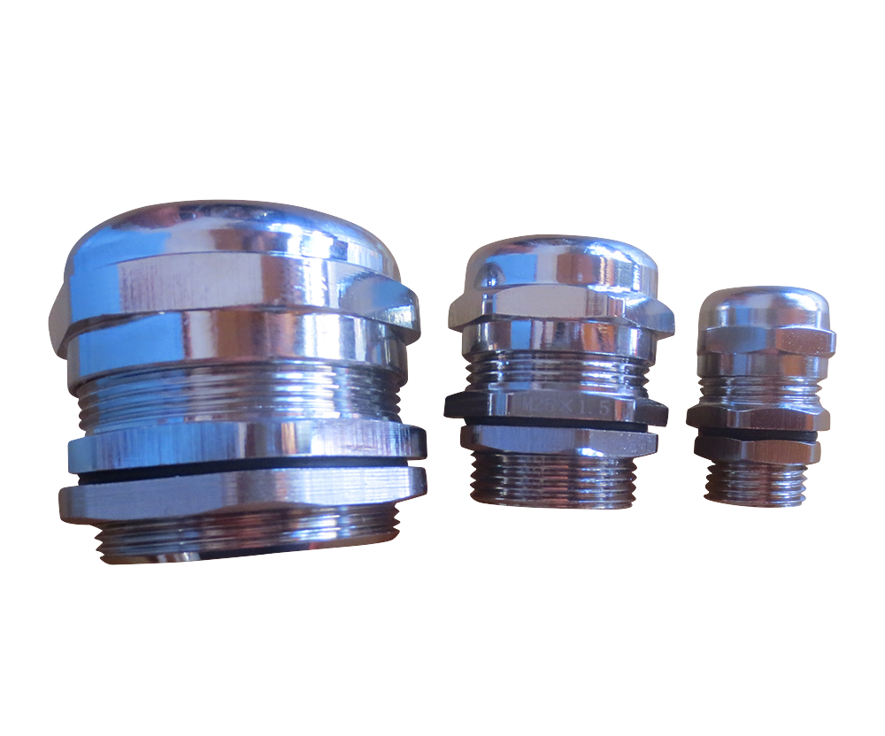 M16 Cable Gland, Nickel Plated Brass, IP68