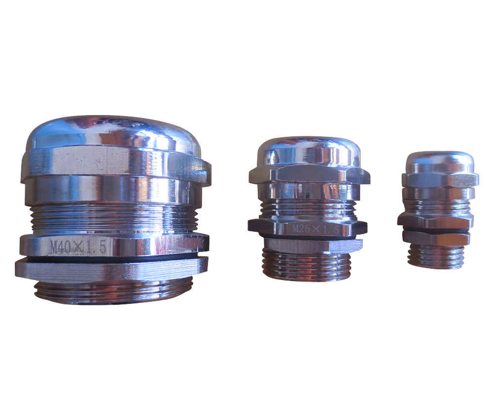 M40 Cable Gland, Nickel Plated Brass, IP68