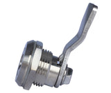 Chrome 1/4 Turn Coin Door Lock (92268 key)