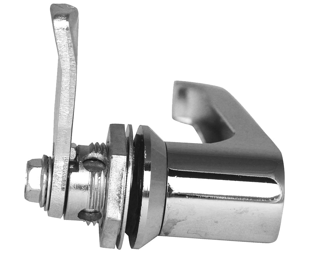 Chrome L-handle Door Lock (92268 key) - For LH Hinged Door Only