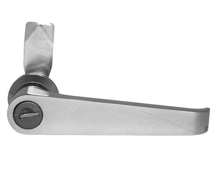 Chrome L-handle Door Lock (92268 key) - For LH Hinged Door Only