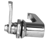 Chrome L-handle Door Lock (CL001 key) - For LH Hinged Door Only