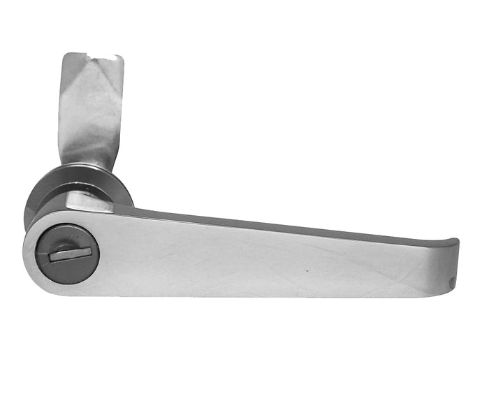 Chrome L-handle Door Lock (CL001 key) - For LH Hinged Door Only