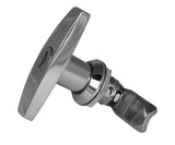 Chrome T-handle Door Lock (CL001 key)