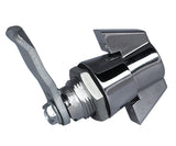 Chrome Key lockable wing handle, with 22mm Cam (92268 key)