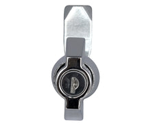 Load image into Gallery viewer, Chrome Key lockable wing handle, with 22mm Cam (92268 key)
