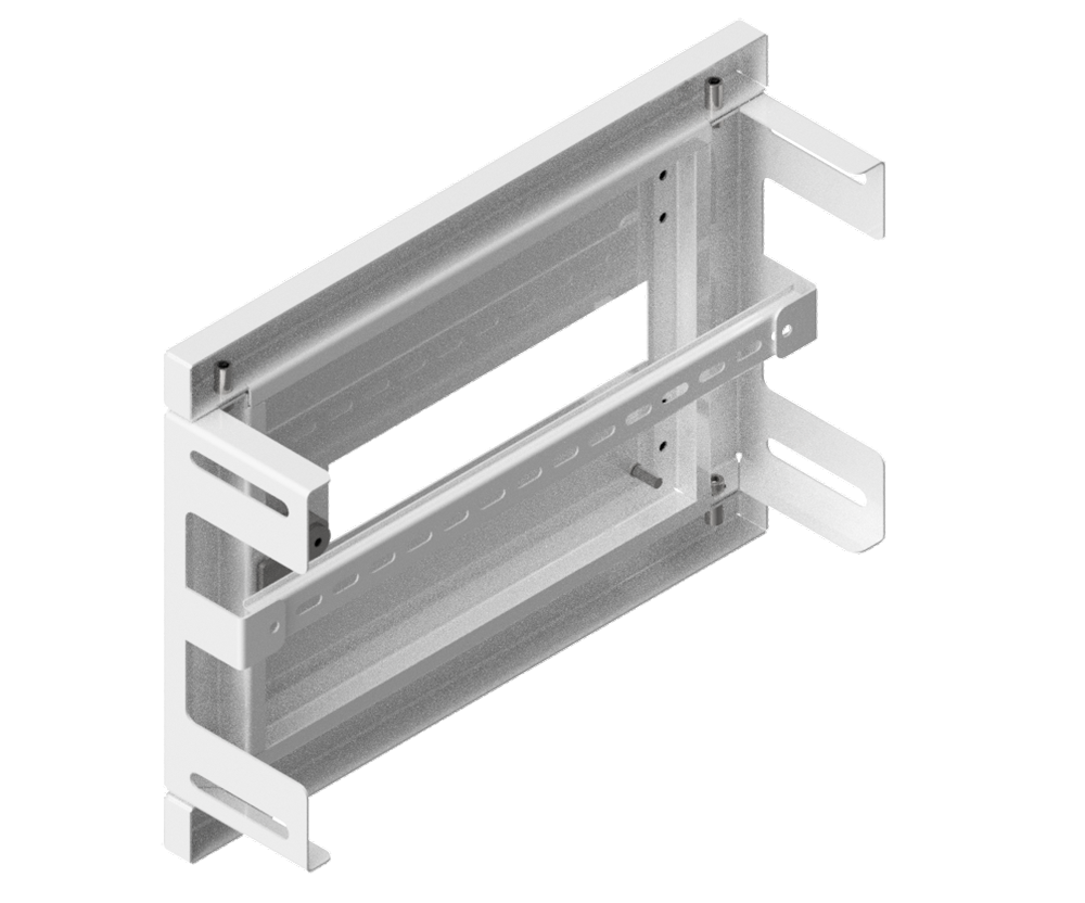 Mild Steel Powder Coated White IP3X Distribution Board Kit - 300Hx400W-1H