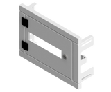 Mild Steel Powder Coated White IP3X Distribution Board Kit - 300Hx400W-1H