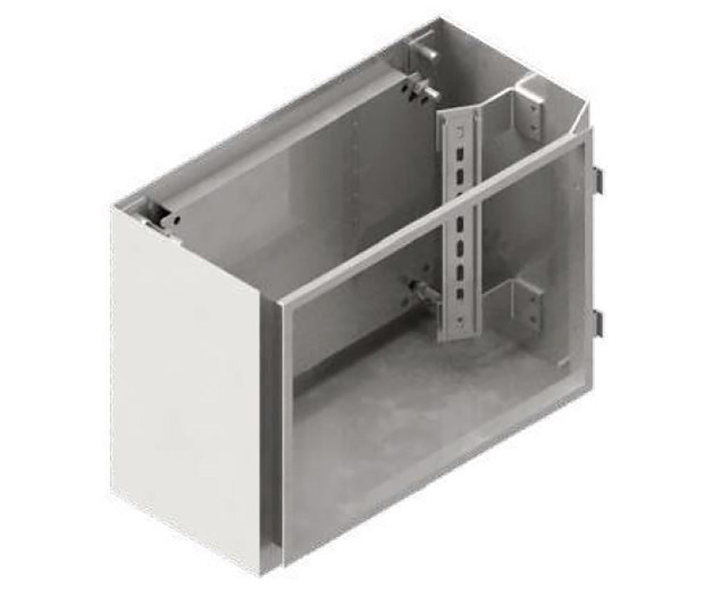 DIN Rail Bracket - 30 Deg 3mm Zinc Anneal, Powder Coated White