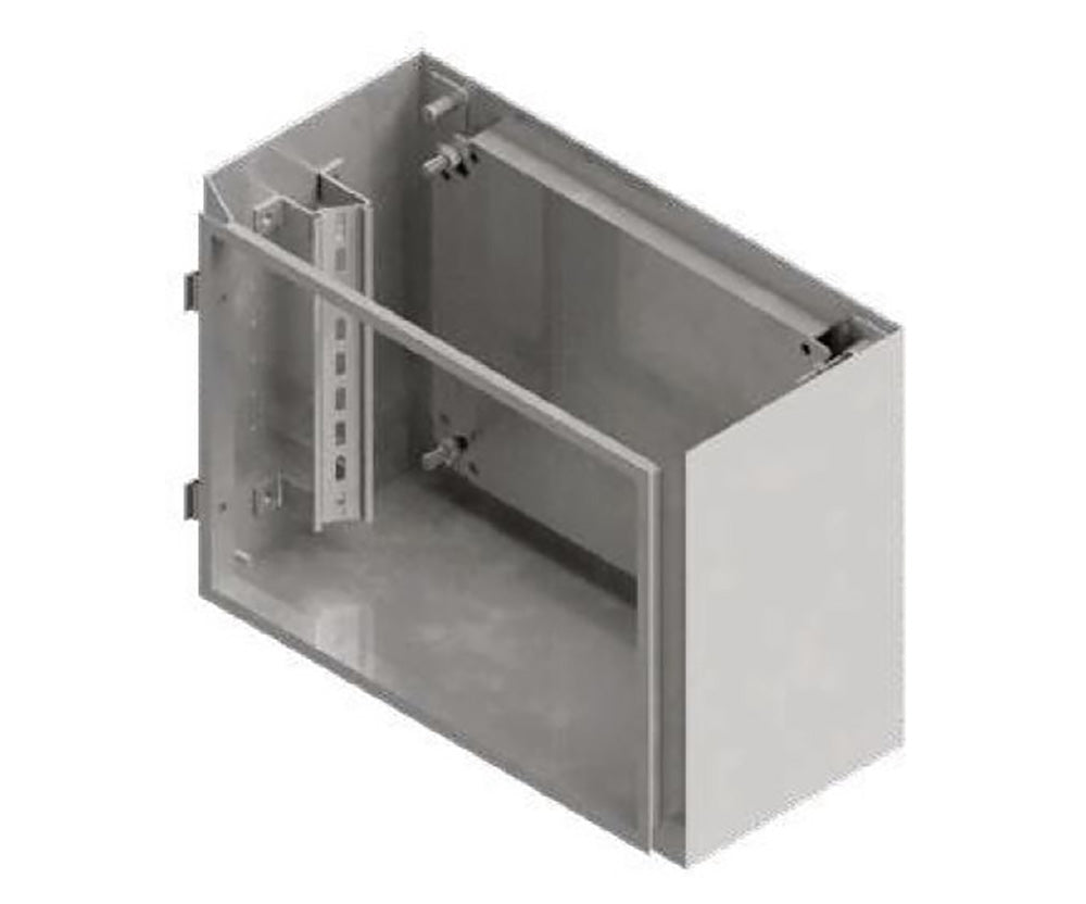 DIN Rail Bracket - 45 Deg 2mm Zinc Anneal, Powder Coated White