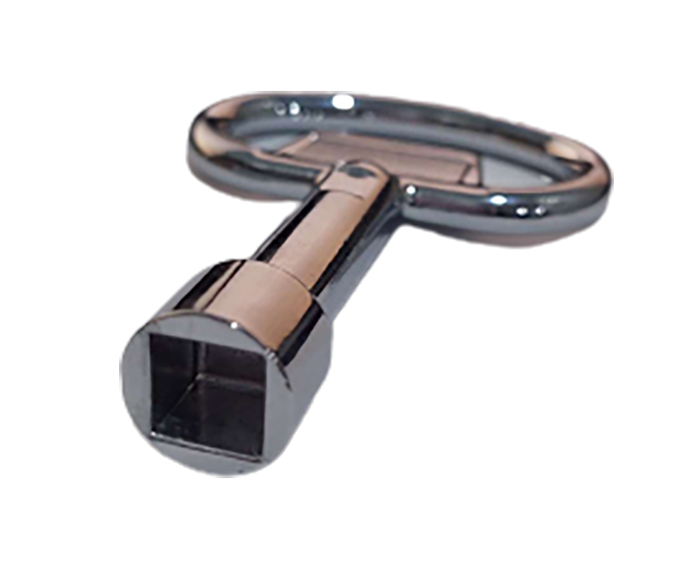 Chrome key only for 7mm and 8mm square locks
