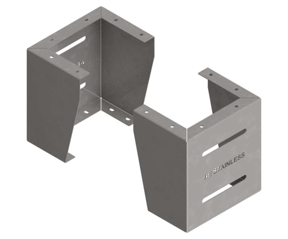 2mm Galvabond Stand (Pair) to fit any 400D enclosure, 450mm high (Made to order) - POA