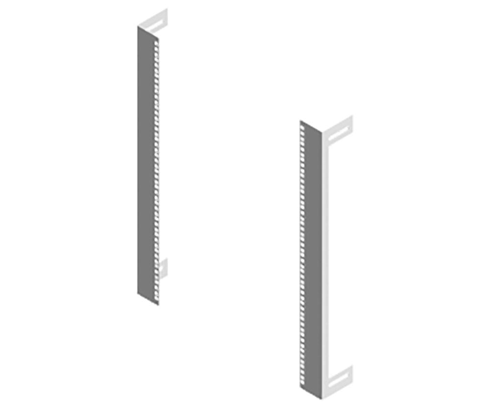 16RU 19" rack pair to fit 800Hx600W enclosure, Powder Coated