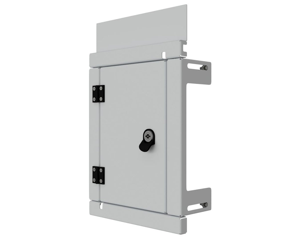 Mild Steel Escutcheon Kit Panel / Inner Door -IP3X, to fit 400Hx300W Sloping Roof enclosure